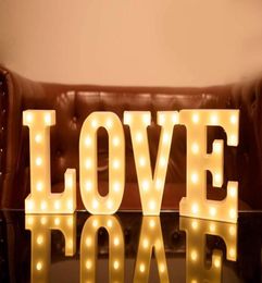 LED Sign Letters Light Up for Night Lights Wedding Birthday Party Battery Powered Christmas Lamp Home Bar4841761