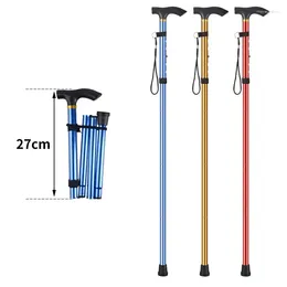 Trekking Poles Unisex Aluminium Alloy Hiking Camping Mountaineering Walking Stick Folding Cane