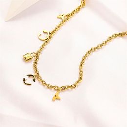 Fashion Senior Women's Necklaces Luxury Brand Love Pendant Necklaces Designer Jewelry Necklace Premium Four Leaf Flower Long 264q