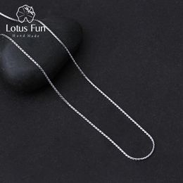 Lotus Fun Real 925 Sterling Silver Necklace Fine Jewellery Creative High Quality Classic Design Chain for Women Acessorio Collier315e