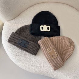 Designer Wool Knitted Hat Winter Warm Beanie Cap for Man Woman Fashion Hats 8 Colors23001