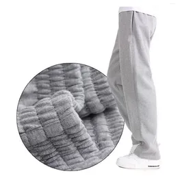 Men's Pants Spring Men Plus Size Solid Baggy Loose Elastic Cotton Sweatpants Casual Autumn Straight Joggers Trousers