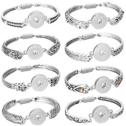 Charm Bracelets Snap Button Jewellery Magnetic Bracelet For Women 18mm Buttons Interchangeable Bangles246l