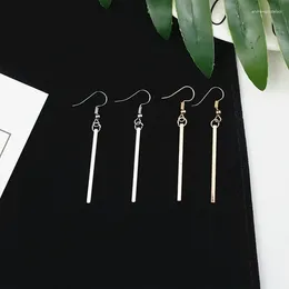 Stud Earrings FashionableThin Stick Earring Girl Vertical Streamlined Long Jewelry