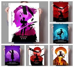 Retro Poster Hunter X Hunter Killua Zoldyck Kurapika Gon css Hisoka Anime Posters Canvas Painting Wall Art Picture Home Deco Y2499602