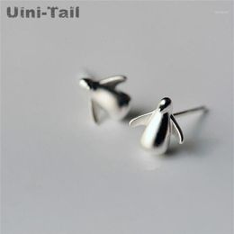 Stud Uini-Tail 925 Sterling Silver Cute Little Penguin Earrings Korean Fashion Tide Flow Hypoallergenic High Quality Jewelry1224v