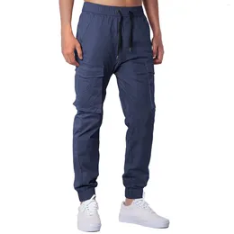 Men's Pants Men Cargo Brand Casual Cotton Loose Mens Overalls Multi Pocket Straight Outdoor Work Joggers