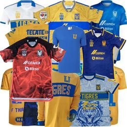 Giocatore Tifosi Liga MX 2023 2024 Tigres Maglie da calcio GIGNAC AQUINO L.QUINONES N.IBANEZ THAUVIN CORDOVA LAINEZ UANL casa lontano 23 24 calcio uomo donna e maglia per bambini 4XL