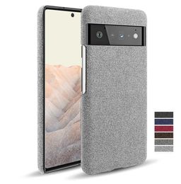 For Google Pixel 6 Pro 6pro 4A 5G 5A Funda Luxury Cloth Texture Fitted Phone Case For Google Pixel 4 3A 3 2 XL Pixel6 Capa Cover2891409