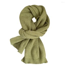 Scarves 2023 Winter Scarf Warm Ins Soft Shawl And Wraps Female Candy Colour Thick Knitting Hijab Stoles