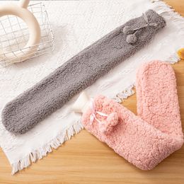 Hot Water Bottle,Extra Long Hot Water Bag with Furry Flannel,2L 122135
