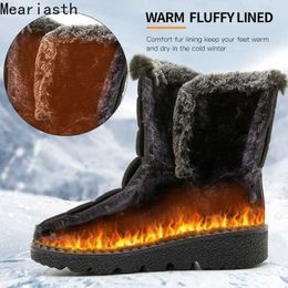 warmer WaterproWinter Boots for Women Faux Fur Long Plush Snow Boots Woman Platform Ankle Boots Warm Cotton Couples Shoes
