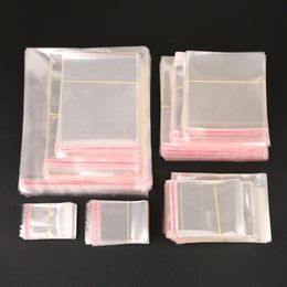 New Arrivals 200pcs pack Jewellery Clear Self Adhesive Seal Plastic Bags Transparent Opp Bag Packing Plastic Gift Bags for Jewelry26299z