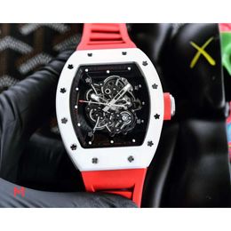 Fantastic designer Mechanical R i c h a r d Luxury Super style Male wristwatches RM055 ESJP Automatic Movement Waterproof Watch ceramic case Sapphire Mirror