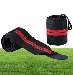 1 pair Weight Lifting Wristband Sport Training Hand Bands Wrist Support Strap Wraps Bandages For Powerlifting Gym5282731