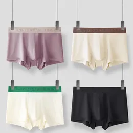 Underpants 2023 6pcs Four Seasons Universal Pure Cotton Men's Flat Corner Underwear Soft And Comfortable Mid Rise