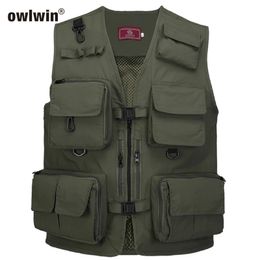 Fishing vest jacket Quick-drying Mesh Vestt Multi-Pocket Mesh Vest Outdoor Vest Multi Pocket Summer Mesh Vest 231228