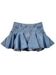 Skirts Cowboy Short Half Skirt Fashion Casual Personality Comfortable Versatile 2024 Spring And Summer 1222