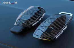 ABS Carbon Fibre Style Car Key Case Cover Shell Fob For Mercedes A B C E S Class W204 W205 W212 W213 W176 GLC CLA AMG W1776760078