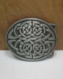 BuckleHome fashion celtic belt buckle with pewter finish FP03509 suitable for 4cm wideth belt 3779630