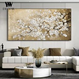 Abstract Art Colourful Flower Canvas Spring Painting Wall Art Posters Prints for Living Room Bedroom Decor Cuadros 231228