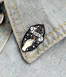 New Cartoon LUMOS Magic Wand Spells Magician Enamel Pins Enchanted Pentagram Sky Lapel Badges Brooches Backpack Jewelry Gift for S6615539