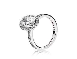 Real 925 Sterling Silver CZ Diamond RING with Original box set Fit style Wedding Ring Engagement Jewellery for Women Girls90441868918336