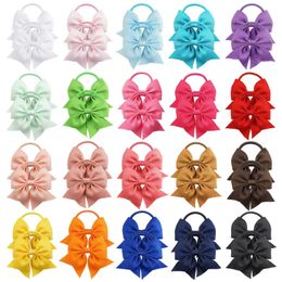 40 Pieces Babies Tiny 3 Inches Hair Bows Rubber Bands Hair Ropes Ponytail Holders for Baby Girls Infant Kids Hair Acessor 231229