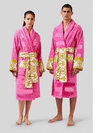 Mens Luxury classic cotton bathrobe men and women brand sleepwear kimono warm bath robes home wear unisex bathrobes one size Fashion Brand Clothes43567