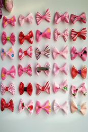 100pcs lot 3 5cm Hair Bows HairPin for Kids Girls Hair Accessories Baby Hairbows Girl Flower Barrettes Hair Clips28974194338