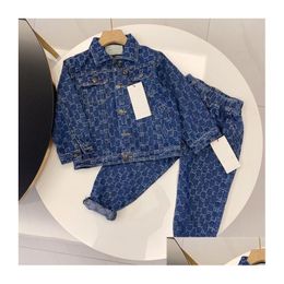 Clothing Sets Designer Childrens Suit Fashion Toddler Baby Boys Girls Fall Two Piece Size 130Cm-160Cm Drop Delivery Kids Maternity Dhqz3