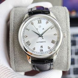 5A Omeiga Watch OMG De Ville Prestige Steel On Leather Strap Self-winding mechanical movement Automatic Discount Designer Watches For Men Women's Fendave Wristwatch