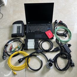 for bmw icom next auto diagnostic tool mb star c4 sd c4 star diagnosis ssd 2024 2in1 laptop t410 i7 6g ram