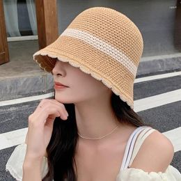 Berets Spring Travel Sun Hat Female Summer Breathable Joker Fisherman Bucket