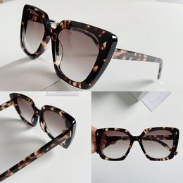 Men and Women Designer 1:1 High Quality Cat Eyes with Symbol Sunglasses Fashionable Square Acetate Frame Alphabet Sign on temples SPR 23Z Outdoor and Travel glasses
