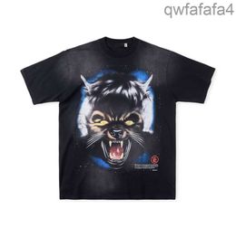 2024 Fashion Mens t Shirts Men T-shirts Women 50 Styles Colour Hellstar Studios Moon Wolf Head Tee Print Casual Short Sleeve Street Rap Top C4E8