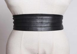 Multicolor Black Red Pu Leather Elastic Wide Belt Personality Women New Fashion Tide Allmatch Spring 20213977457