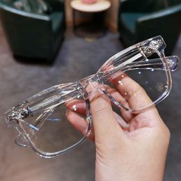 Designer Ch Cross Glasses Frame Chromes Brand Sunglasses New Myopia Eye Lens for Men Women Retro Plate Large Flat Paired Heart High Quality Eyeglass Frames 7e84