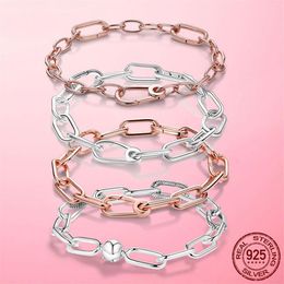 Original Gold Color Me Bracelet Me Lobster Clasp Chain Link Femme Bracelet For Women Jewelry Making Gift Pulseira 220218233M