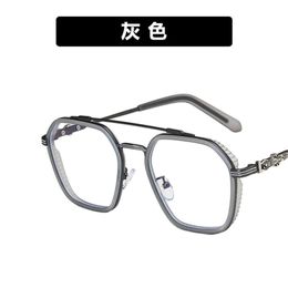 Designer Ch Cross Glasses Frame Chromes Brand Sunglasses Eyeglass for Men Trendy Oversized Myopia Equipped Retro Black Gold Eyes Heart High Quality 2024 Bd4i