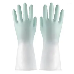 Disposable Gloves Washing Plastic Cleaning And Housework Kitchen Two-color Waterproof Rubber 1pairs Durable Clothes Dishes