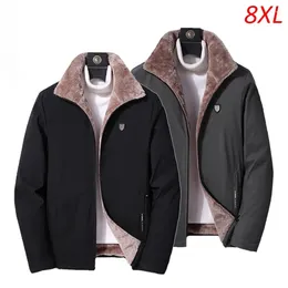 Men's Jackets Winter Windproof Warm Thick Fleece Jacket Male Casual Coat Mens Autumn Brand Outwear Outdoor Classic Men Plus Size 8XL