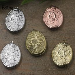 BoYuTe New Product 10Pcs 23 29MM Oval Po Floating Locket Pendant Whole Brass Material Vintage Jewelry Pendant315T