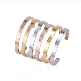Silver women bracelet Christmas gifts luxury mens jewellery stainless steel gold lovers fashion leisure simple wedding bride barce298Q