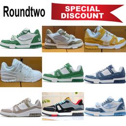 Free Shipping to US UK Europe Designer Men Casual Shoes Denim Virgil Trainer Sneaker Low For Men And Women Running Sports Embossed Shoes