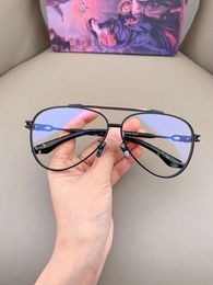 Designer Ch Cross Glasses Frame Chromes Brand Sunglasses Eyeglass Large Myopia Face Pure Titanium Mirror Degree Flat Heart Luxury High Quality Frames 2024 Ewqq