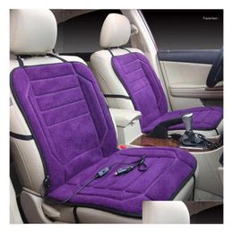 Car Seat Covers Ers Rete 12V Warm Heating Fit Suv Sedans Chair Pad Cushion Short P Lint For Winter Drop Delivery Automobiles Motorcycl Dhyd0