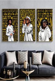 Rappers J Cole Anderson Paak Music Singer Art Prints Canvas Painting Fashion Hip Hop Star Poster Bedroom Living Wall Home Decor4198620