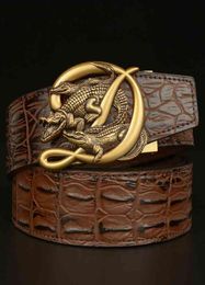 2021 low whole Crocodile Alligator Belt For Men Luxury Strap Automatic Buckle Cowhide Genuine Leather Designer High Qual4961264