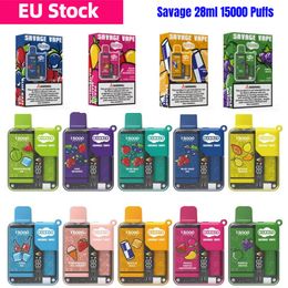 Savage vapes disposable puff 15000 15k Poco Vape 28ml factory vapes china Child Lock Built-in Smart Display 650mAh Rechargeable Battery Mesh Coil 12k 12000